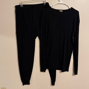VTG Cabela’s 100% Silk Thermal Base Layer Long Sleeve Top and Pants Men’s L & XL